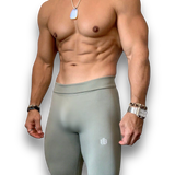 Olive Green Scrunch Butt Leggings