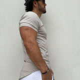 Sandstone Drop Cut Tee