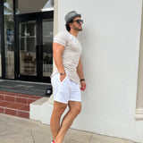 Sandstone Drop Cut Tee