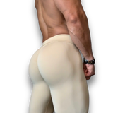 Calabasas Cream Scrunch Butt Leggings