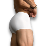 Pure White Ice Silk Boxer Briefs