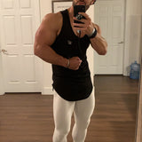Pure White Scrunch Butt Textured Leggings