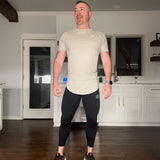 Sandstone Drop Cut Tee