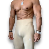 Calabasas Cream Scrunch Butt Leggings