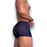 Navy Blue Ice Silk Boxer Briefs