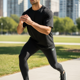 Onyx Black Scrunch Butt Textured Leggings