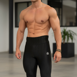 Onyx Black Scrunch Butt Textured Leggings
