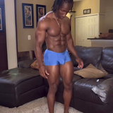 Sapphire Blue Ice Silk Boxer Briefs