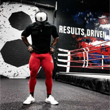 Leggings distintivos en rojo radiante