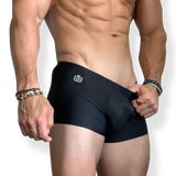 Onyx Black Ice Silk Boxer Briefs
