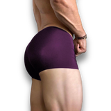 Plum Red Ice Silk Boxer Briefs