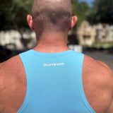 Deep Sky Blue Drop Cut Tank