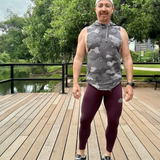 Leggings exclusivos en rojo ciruela 