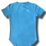 Deep Sky Blue Drop Cut Tee