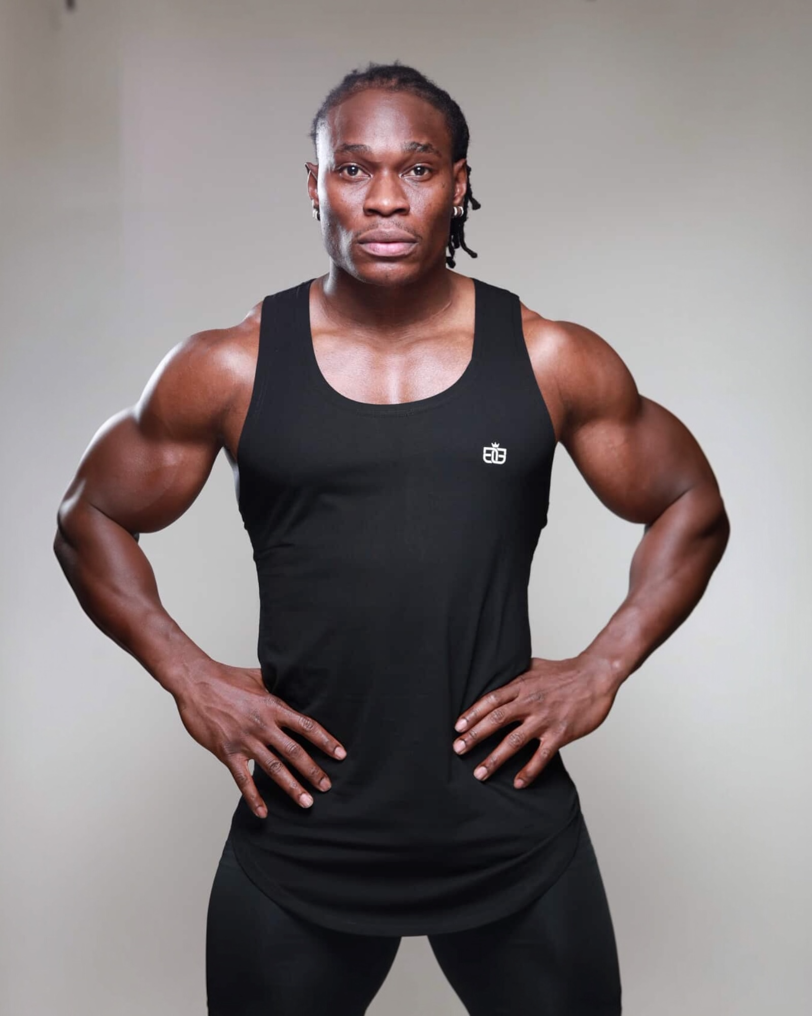 Onyx Black Drop Cut Tank