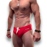 Radiant Red Swim Briefs