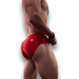 Radiant Red Swim Briefs