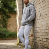 Pure White Scrunch Butt Textured Leggings