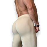 Calabasas Cream Scrunch Butt Leggings