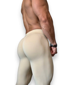 Calabasas Cream Scrunch Butt Leggings