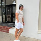 Sandstone Drop Cut Tee