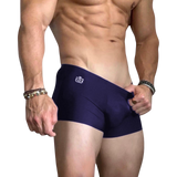 Calzoncillos tipo bóxer de seda azul marino
