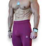 Plum Red Scrunch Butt Leggings