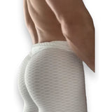 Pure White Scrunch Butt Textured Leggings