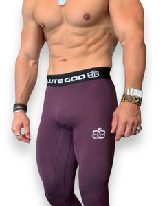 Plum Red Signature Leggings
