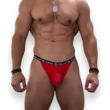 Radiant Red V-Back Thong