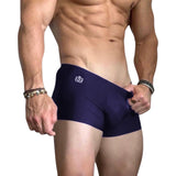 Navy Blue Ice Silk Boxer Briefs