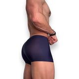 Navy Blue Ice Silk Boxer Briefs