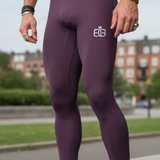 Leggings exclusivos en rojo ciruela 