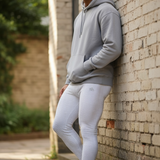 Pure White Scrunch Butt Textured Leggings