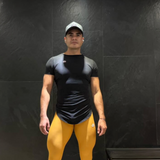 Camisetas con parte inferior inclinada en negro Onyx 