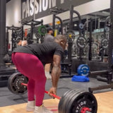 Plum Red Scrunch Butt Leggings