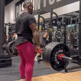 Plum Red Scrunch Butt Leggings