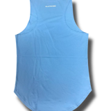 Deep Sky Blue Drop Cut Tank
