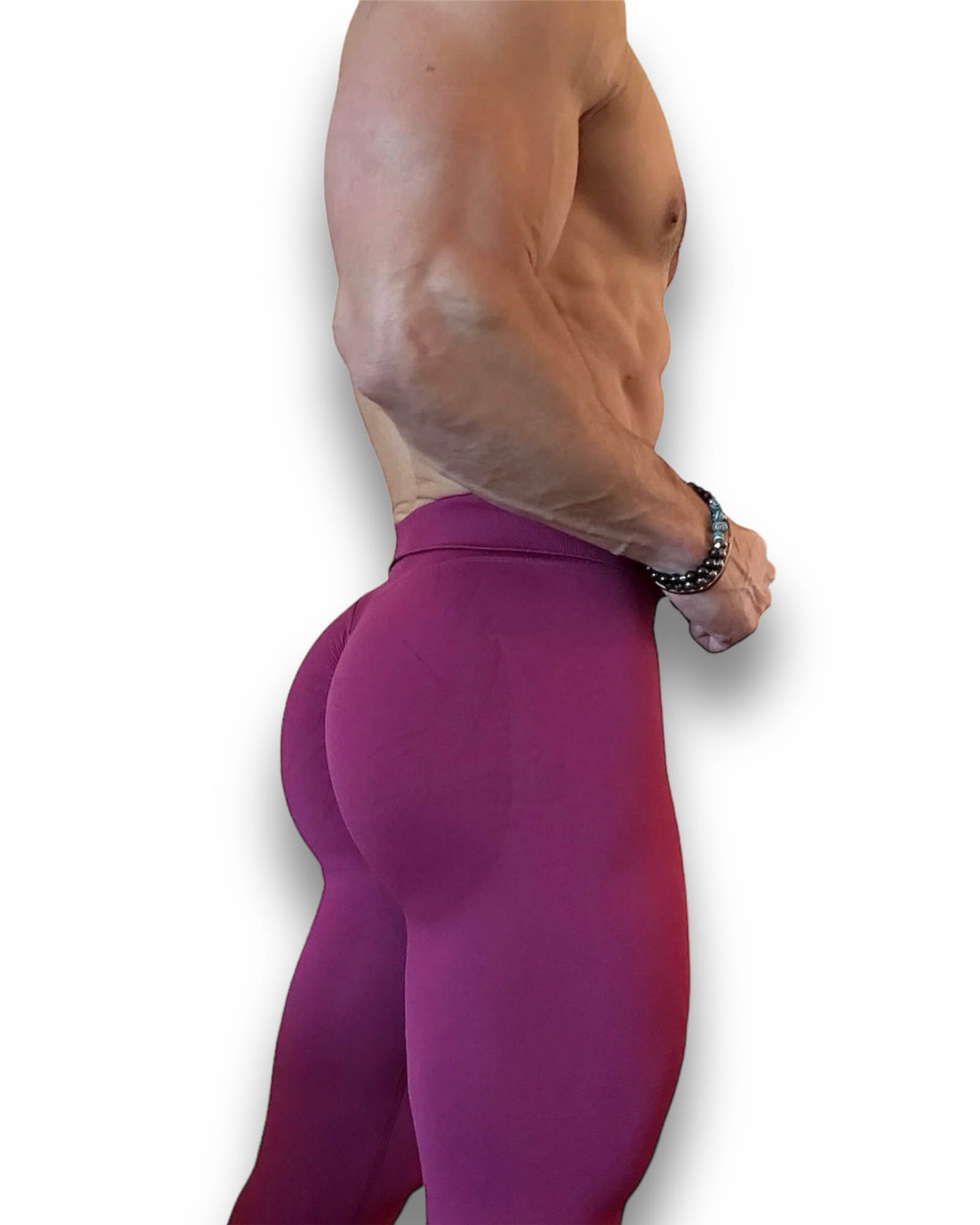 Plum Red Bum Scrunch Leggings 