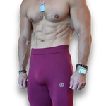 Plum Red Bum Scrunch Leggings 